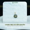  Charm Treo Túi Tiền Kim Bảo Vàng Trang Sức Thiết Kế Mặt Ngọc Lam Thủy (Không Kén Mệnh) 