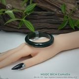  Vòng Khối Ngọc Bích Canada Không Có Vân Lý Bản Hẹ 12ly Kèm Kiểm Định (Không Kén Mệnh) 