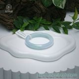  Vòng Khối Ngọc Phỉ Thúy Xuân Đới Tài (Tím Phớt Xanh) Cao Cấp Bản Hẹ KT: 11.8 x 8.1 x 55.9 (Không Kén Mệnh) DJL G25.5106 