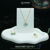 Mặt Dây Chuyền Thiết Kế Băng Thúy Cát Vận Ngọc Phỉ Thúy Myanmar Type A  (Không Kén Mệnh) 