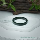  Vòng Ngọc Khối Ngọc Bích Canada Không Có Vân Lý Bản Vuông 9Ly Kèm Kiểm Định (Không Kén Mệnh) 