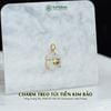  Charm Treo Túi Tiền Kim Bảo Vàng Trang Sức Thiết Kế Mặt Đá Moonstone (Kim, Thủy) 