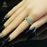  Nhẫn Ngọc Khối Phỉ Thúy Hoa Bay Chất Băng Ni Từ 15mm Đến 18mm (Không Kén Mệnh) 