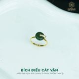  Nhẫn Thiết Kế Vàng Trang Sức Bích Điếu Cát Vận Ngọc Bích Canada (Không Kén Mệnh) Độc Quyền Katgems 