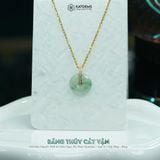  Mặt Dây Chuyền Thiết Kế Băng Thúy Cát Vận Ngọc Phỉ Thúy Myanmar Type A  (Không Kén Mệnh) 