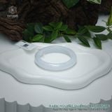  Vòng Khối Ngọc Phỉ Thúy Bạch Nguyệt Quang (Bạch Ngọc) Cao Cấp Bản Hẹ KT: 11.8 x 8.1 x 54.2 (Không Kén Mệnh) DJL G26.531 