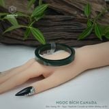  Vòng Ngọc Khối Ngọc Bích Canada Không Có Vân Lý Bản Vuông 9Ly Kèm Kiểm Định (Không Kén Mệnh) 