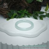  Vòng Khối Ngọc Phỉ Thúy Du Thanh Điểm Hồng Phỉ Cao Cấp Bản Đũa KT: 9.2 x 9.4 x 55.5 (Không Kén Mệnh) DJL G25.5118 