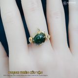  Nhẫn Vàng Phụng Thiên Cửu Vận Ngọc Bích Canada (Không Kén Mệnh) Độc Quyền Katgems 