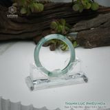  Vòng Khối Ngọc Phỉ Thúy Thanh Lục Phiêu Hoa Cao Cấp Bản Hẹ KT: 9.8 x 7.2 x 53  (Không Kén Mệnh) 261818 