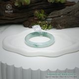  Vòng Khối Ngọc Phỉ Thúy Thanh Lục Phiêu Hoa Cao Cấp Bản Hẹ KT: 11.3 x 7.9 x 58.6  (Không Kén Mệnh) 261817 