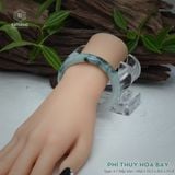  Vòng Khối Ngọc Phỉ Thúy Hoa Bay Cao Cấp Bản Hẹ KT: 10.2 x 8.6 x 55.8 (Không Kén Mệnh) 2617441 