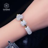  Vòng Dây Cáp Ngọc Tím Tử La Lan Ngũ Điếu Mix Cỏ Bốn Lá Và Bà Hồ Ly Phượng VIP (Không Kén Mệnh) 