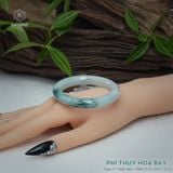  Vòng Khối Ngọc Phỉ Thúy Hoa Bay Cao Cấp Bản Hẹ KT: 9.5 x 8.5 x 53.5 (Không Kén Mệnh) 2617446 