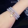  Vòng Chuỗi Ngọc Phỉ Thúy Tím Tử La Lan Mix Bi Kim Tiền Và Cỏ Bốn Lá Nạm Đá Vàng Trang Sức 6ly (Không Kén Mệnh) Vvip-127011 