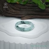  Vòng Khối Ngọc Phỉ Thúy Hoa Bay Cao Cấp Bản Hẹ KT: 12.8 x 8.7 x 57.3 (Không Kén Mệnh) 8261101 