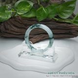  Vòng Khối Ngọc Phỉ Thúy Jade A Lục Lý Phiêu Hoa Cao Cấp Bản Hẹ KT: 11.9 x 8.5 x 56.8mm (Không Kén Mệnh) 260465 