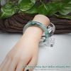  Vòng Khối Ngọc Phỉ Thúy Hoa Bay Điểm Hoàng Phỉ Cao Cấp Bản Hẹ KT: 12.4 x 8.7 x 57.3 (Không Kén Mệnh) 7260456 