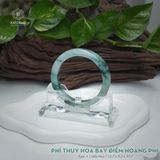  Vòng Khối Ngọc Phỉ Thúy Hoa Bay Điểm Hoàng Phỉ Cao Cấp Bản Hẹ KT: 12.7 x 9.2 x 57.7 (Không Kén Mệnh) 7260457 