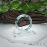  Vòng Khối Ngọc Phỉ Thúy Jade A Lục Lý Phiêu Hoa Cao Cấp Bản Hẹ KT: 11.9 x 8.5 x 56.8mm (Không Kén Mệnh) 260465 
