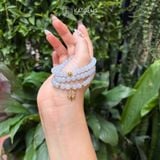  Vòng Chuỗi Ngọc Phỉ Thúy Tím Tử La Lan Mix Bi Kim Tiền Và Cỏ Bốn Lá Nạm Đá Vàng Trang Sức 6ly (Không Kén Mệnh) Vvip-127011 