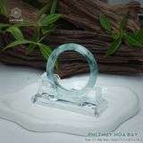  Vòng Khối Ngọc Phỉ Thúy Hoa Bay Cao Cấp Bản Hẹ KT: 11.1 x 8.3 x 54.3 (Không Kén Mệnh) 2617444 