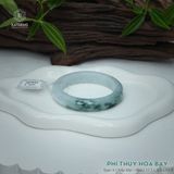  Vòng Khối Ngọc Phỉ Thúy Hoa Bay Cao Cấp Bản Hẹ KT: 12.3 x 8.5 x 55.8 (Không Kén Mệnh) 2617443 