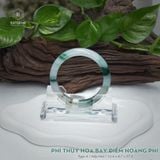  Vòng Khối Ngọc Phỉ Thúy Hoa Bay Điểm Hoàng Phỉ Cao Cấp Bản Hẹ KT: 12.4 x 8.7 x 57.3 (Không Kén Mệnh) 7260456 