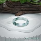  Vòng Khối Ngọc Phỉ Thúy Jade A Lục Lý Phiêu Hoa Cao Cấp Bản Hẹ KT: 11.9 x 8.5 x 56.8mm (Không Kén Mệnh) 260465 