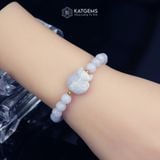  Vòng Đơn Ngọc Phỉ Thúy Tím Tử La Lan Mix Hồ Ly Phượng 6.8ly (Không Kén Mệnh) Vip-12007003/3 