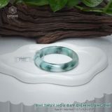  Vòng Khối Ngọc Phỉ Thúy Hoa Bay Điểm Hoàng Phỉ Cao Cấp Bản Hẹ KT: 12.7 x 9.2 x 57.7 (Không Kén Mệnh) 7260457 