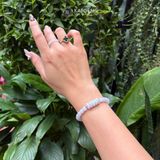  Vòng Đơn Ngọc Phỉ Thúy Tím Tử La Lan Mix Ngũ Điếu 6.8ly (Không Kén Mệnh) Vip-12007003/3 