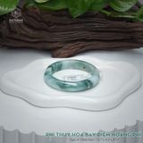  Vòng Khối Ngọc Phỉ Thúy Hoa Bay Điểm Hoàng Phỉ Cao Cấp Bản Hẹ KT: 12.7 x 9.2 x 57.7 (Không Kén Mệnh) 7260457 