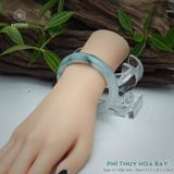  Vòng Khối Ngọc Phỉ Thúy Hoa Bay Cao Cấp Bản Hẹ KT: 11.1 x 8.3 x 54.3 (Không Kén Mệnh) 2617444 
