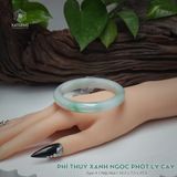  Vòng Khối Phỉ Thúy Xanh Ngọc Phớt Lý Cay Cao Cấp Bản Hẹ KT: 10.5 x 7.5 x 57.5 (Không Kén Mệnh) 2618281 