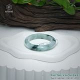  Vòng Khối Ngọc Phỉ Thúy Hoa Bay Cao Cấp Bản Hẹ KT: 12.8 x 8.7 x 57.3 (Không Kén Mệnh) 8261101 