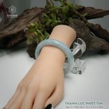  Vòng Khối Ngọc Phỉ Thúy Thanh Lục Phớt Lý Cay Cao Cấp Bản Hẹ KT: 12.3 x 9.3 x 58.6 (Không Kén Mệnh) 261150 