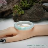  Vòng Khối Ngọc Phỉ Thúy Thanh Lục Phớt Lý Cay Cao Cấp Bản Hẹ KT: 12.3 x 7.8 x 57 (Không Kén Mệnh) 261149 