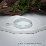  Vòng Khối Ngọc Phỉ Thúy Xuân Băng Khai Vận Cao Cấp Bản Hẹ 10.2 x 8.2 x 56.7 (Không Kén Mệnh) 2544338 