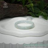  Vòng Khối Ngọc Phỉ Thúy Jade A Xanh Ngọc Điểm Hồng Phỉ Cao Cấp Bản Hẹ 10 x 5.4 x 47.3 x 55.4 (Không Kén Mệnh) 2600675 