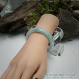  Vòng Khối Ngọc Phỉ Thúy Thanh Lục Phớt Lý Cay Cao Cấp Bản Hẹ KT: 11.9 x 7.1 x 54.5 (Không Kén Mệnh) 261153 