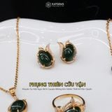  Bộ Trang Sức Vàng Phụng Thiên Cửu Vận Ngọc Bích Canada (Không Kén Mệnh) Độc Quyền Katgems 