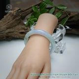  Vòng Khối Ngọc Phỉ Thúy Xuân Băng Khai Vận Cao Cấp Bản Hẹ 12 x 8 x 56.6 (Không Kén Mệnh) 2544347 