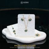  Bộ Trang Sức Vàng Phụng Thiên Cửu Vận Lam Ngọc Jade A ( Không Kén Mệnh ) Độc Quyền Katgems 