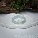  Vòng Khối Ngọc Phỉ Thúy Xuân Băng Khai Vận Cao Cấp Bản Hẹ 12 x 6.5 x 55 (Không Kén Mệnh) 2544339 