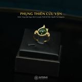  Nhẫn Vàng Phụng Thiên Cửu Vận Ngọc Bích Canada (Không Kén Mệnh) Độc Quyền Katgems 