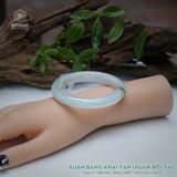  Vòng Khối Ngọc Phỉ Thúy Xuân Băng Khai Vận Cao Cấp Bản Hẹ 10.2 x 8.2 x 56.7 (Không Kén Mệnh) 2544338 