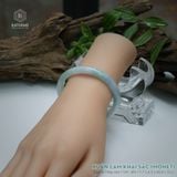  Vòng Khối Ngọc Phỉ Thúy Xuân Lam Khai Sắc Cao Cấp Bản Oval 7.7 x 6.6 x 49.8 x 55.2 (Không Kén Mệnh) 2543740 