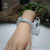  Vòng Khối Ngọc Phỉ Thúy Xuân Lam Khai Sắc Cao Cấp Bản Hẹ 11.3 x 6.4 x 52 (Không Kén Mệnh) 2543736 