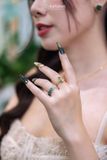  Bộ Trang Sức Thiết Kế Hoa Mẫu Đơn Ngọc Bích Canada VIP - Độc Quyền Tại Katgems Không Kén Mệnh (GIÁ LIÊN HỆ) 
